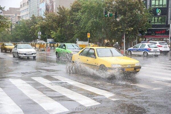 ادامه بارش در بیشتر مناطق نیمه شمالی